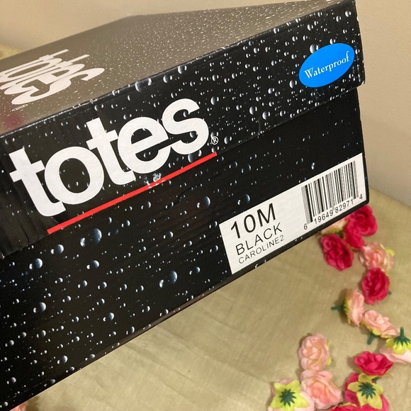 NWT Totes Waterproof Black Boots "Caroline 2" 10M - Picture 16 of 16